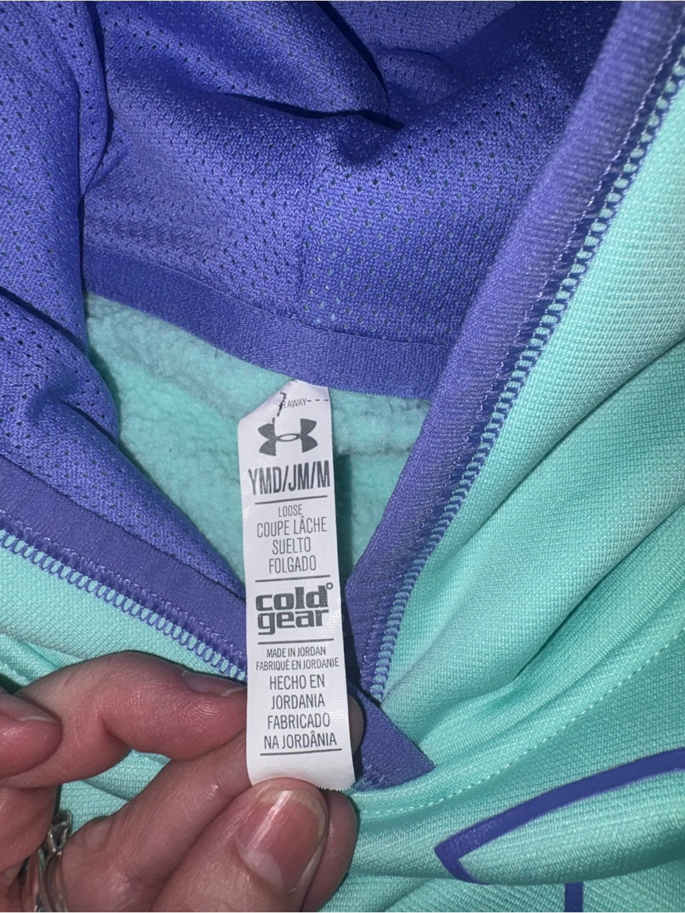 Under Armour Women's Bomber Jacket - Aqua & Purple